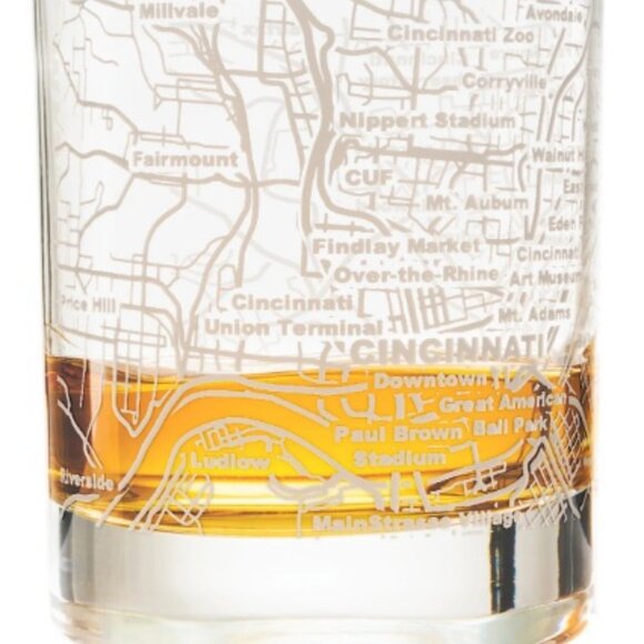 Whiskey Glasses - 10 Oz Tumbler Set for Cincinnati lovers - Picture 7 of 8